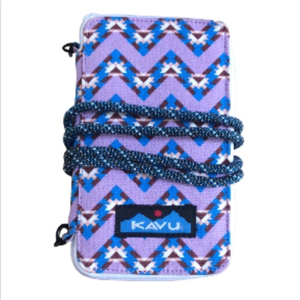 Kavu Go Time lavender royal blue crossbody